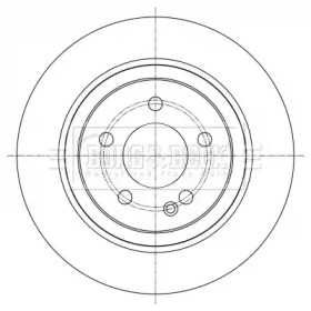BORG & BECK bbd5387 -  Тормозной диск